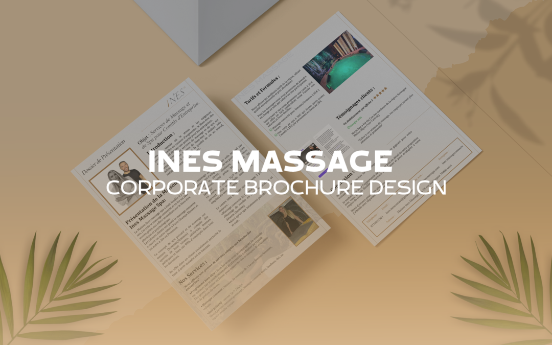 INES Massage – Corporate Brochure design