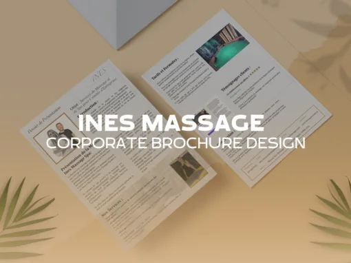 INES Massage – Corporate Brochure design INES Massage – Corporate Brochure design