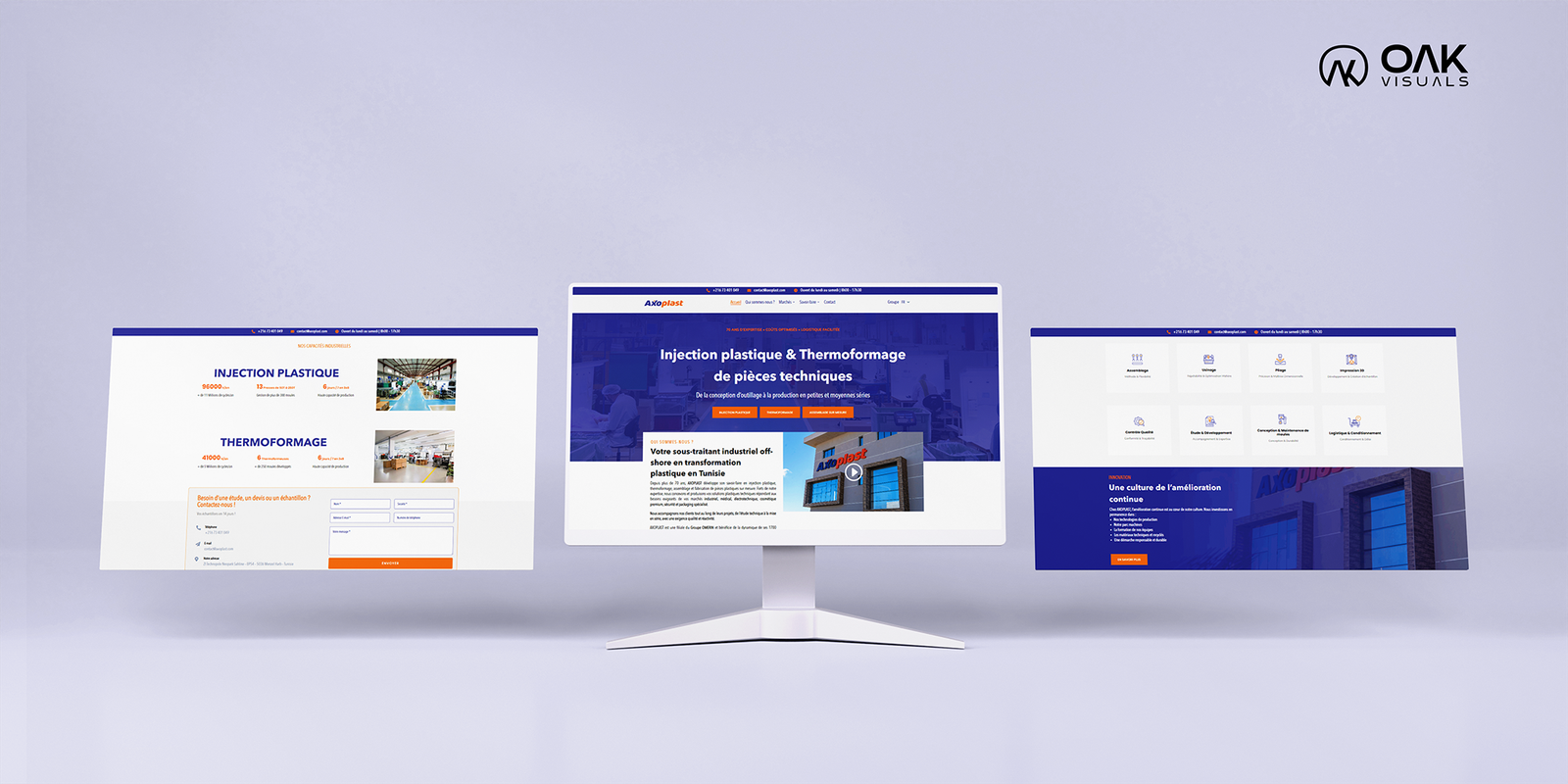 OAK Visuals Project - Axoplast - Website