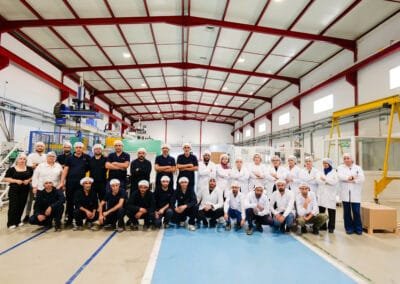 AXOPLAST production team assembled in the plastic injection workshop, Monastir