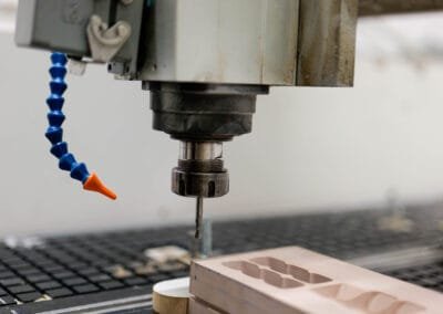 CNC spindle machining an AXOPLAST injection mould block